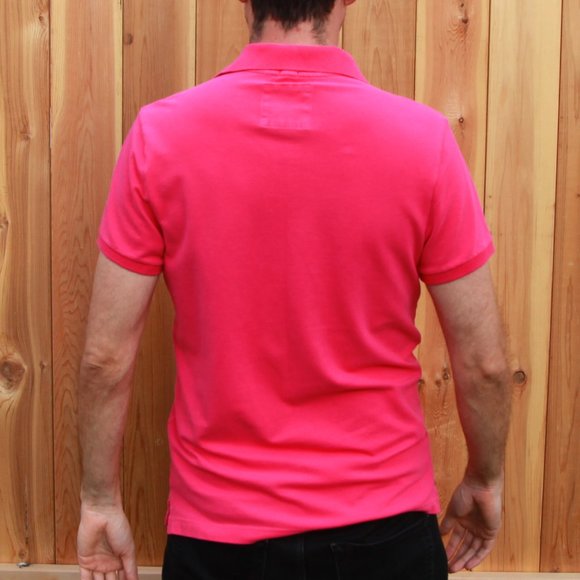 Pink Hollister Polo T-Shirt Size Large - Picture 2 of 3
